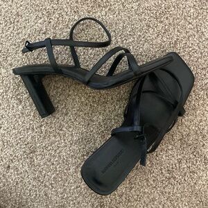 Square Toe Strappy Heels